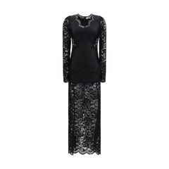 Black Polyamide Casual Dress