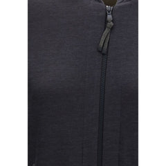 Gray Silk Sweatshirt