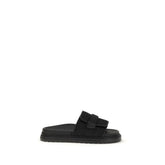 Black Polyamide Sandals