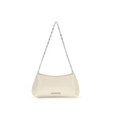 Beige Calf Leather Bos Taurus Shoulder Bag