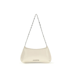 Beige Calf Leather Bos Taurus Shoulder Bag