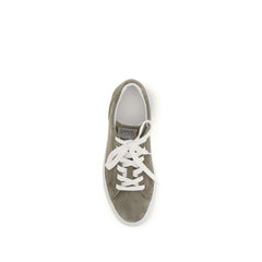 Gray Calf Leather Bos Taurus Sneakers
