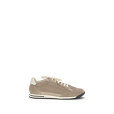 حذاء رياضي قصير من جلد العجل البيج Bos Taurus