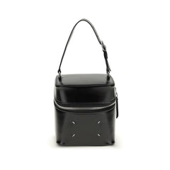 Black Calf Leather Bos Taurus Backet Bag