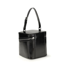 Black Calf Leather Bos Taurus Backet Bag