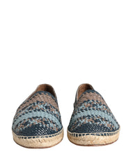 Blue Gray Slip On Buffalo Espadrille Shoes