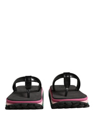 Multicolor Rubber Chunky Flip Flop Shoes