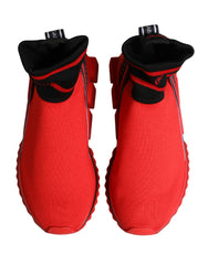 Red Black Sorrento Socks Sneakers Shoes