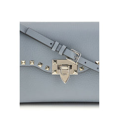 حقيبة كتف من جلد العجل الأزرق برج الثور