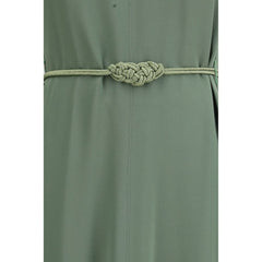 فستان كاجوال ثنائي اللون من الفسكوز