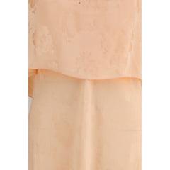 Orange Viscose Casual Dress