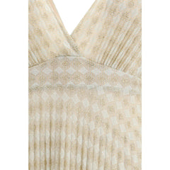 فستان كاجوال متعدد الألوان من الفسكوز