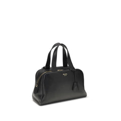 Black Calf Leather Bos Taurus Handbag