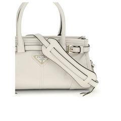 White Calf Leather Bos Taurus Handbag