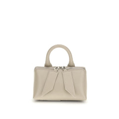 Beige Calf Leather Bos Taurus Handbag
