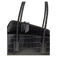 Black Calf Leather Bos Taurus Shoulder Bag