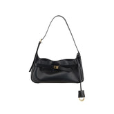 Black Calf Leather Bos Taurus Shoulder Bag