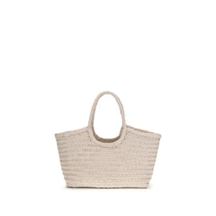 Beige Buffalo Leather Shoulder Bag