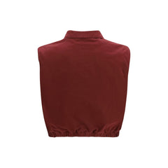 Bordeaux Cotton Jackets And Coat