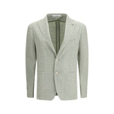 Bicolor Linen Blazer