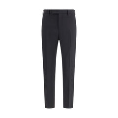 Black Fleece Wool Pants