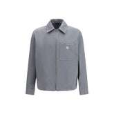 Gray Cotton Shell Jacket