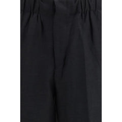 بنطال كاجوال أسود من الفسكوز