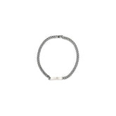 قلادة معدنية فضية