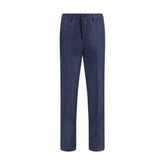 Blue Tencel Dress Pants