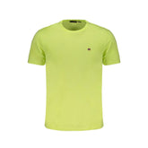 Yellow Cotton Men T-Shirt