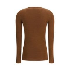 Brown Fleece Wool Cardigan