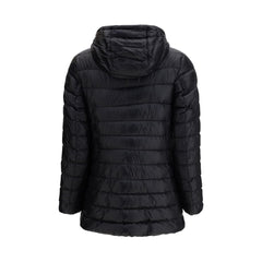 Black Polyamide Full-Length Jacket