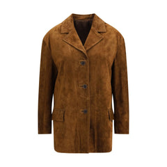 Brown Calf Leather Bos Taurus Coat