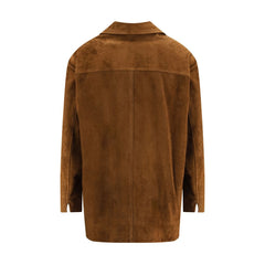 Brown Calf Leather Bos Taurus Coat
