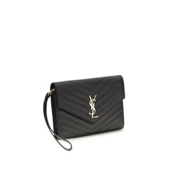 Black Calf Leather Bos Taurus Clutch Bag