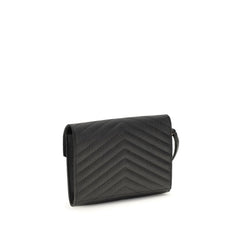Black Calf Leather Bos Taurus Clutch Bag