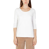 Cream Cotton Long Sleeve T-Shirt