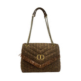 Brown Polypropylene Women Crossbody Bag