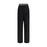 Black Triacetate Dress Pants