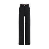 Black Triacetate Dress Pants
