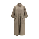 Bicolor Polyamide Trench Coat