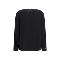 Black Triacetate Blouse