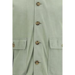 Bicolor Calf Leather Bos Taurus Shell Jacket