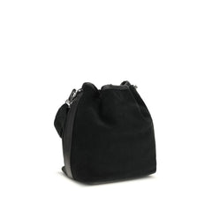 Black Calf Leather Bos Taurus Backet Bag