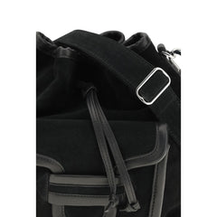 Black Calf Leather Bos Taurus Backet Bag