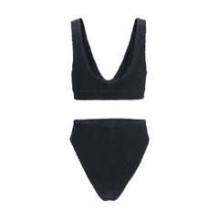 Black Polyamide One-Piece Swimsuit