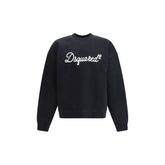 Black Cotton Sweatshirt