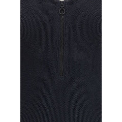 Black Polyamide One-Piece Swimsuit