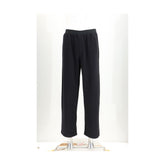 Black Cotton Casual Pants