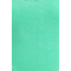 Bicolor Polyester One-Piece Swimsuit